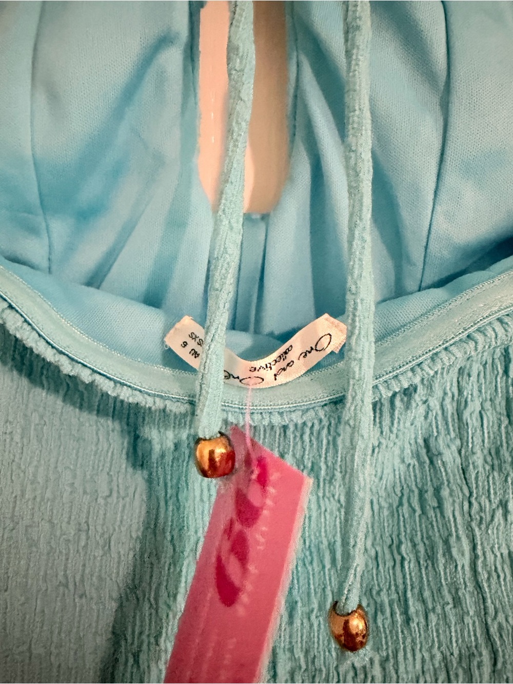 Turquoise Ruffle Halter Maxi Dress - Picture 5 of 6